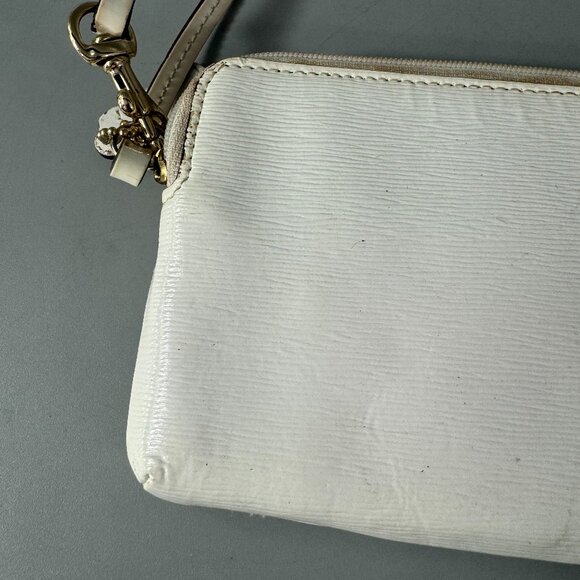 Coach White Leather Wristlet - Picture 6 of 14